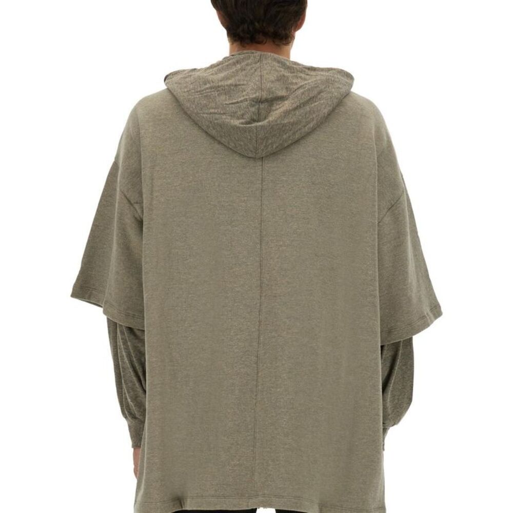 DRKSHDW Double Layer Hoodie Men GREY Sweaters & Cardigans